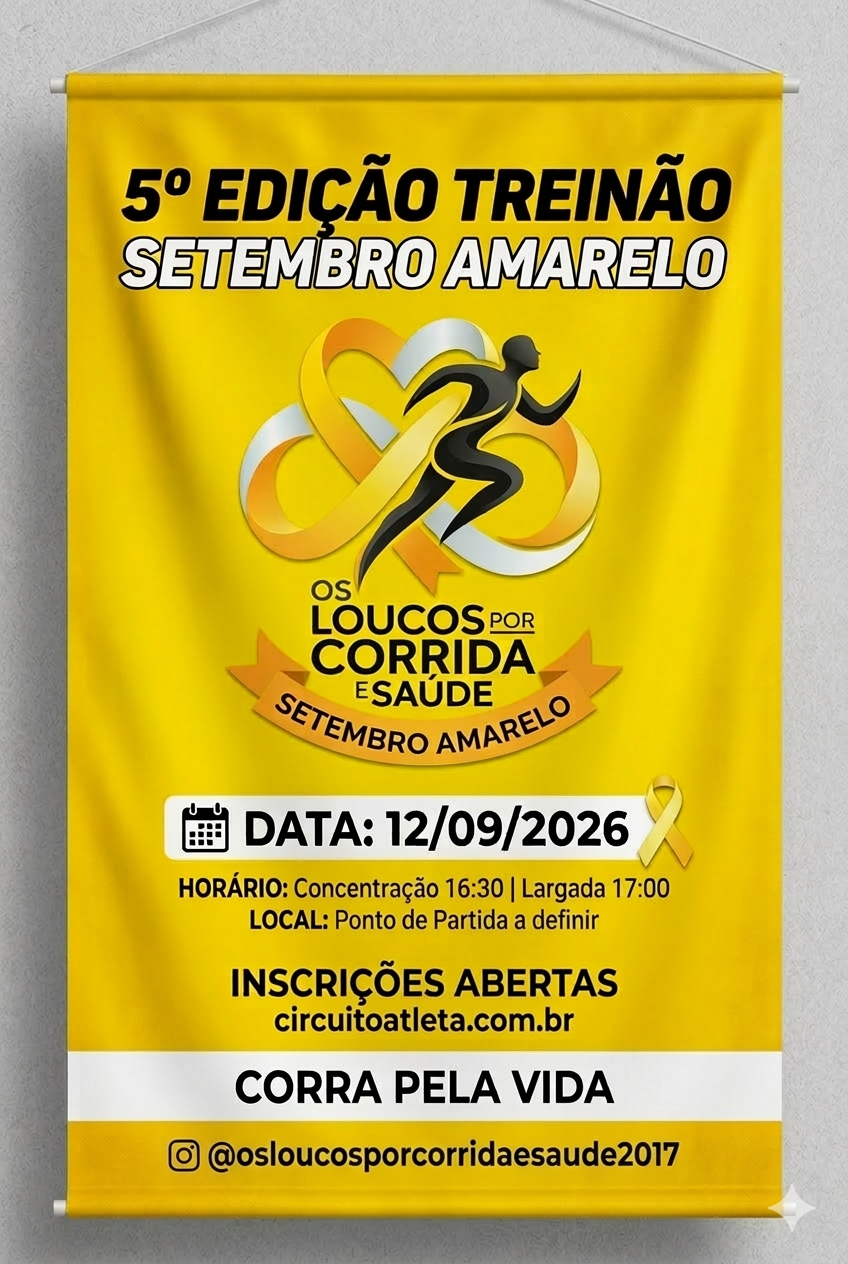 5º EDIÇÃO TREINÃO SETEMBRO AMARELO