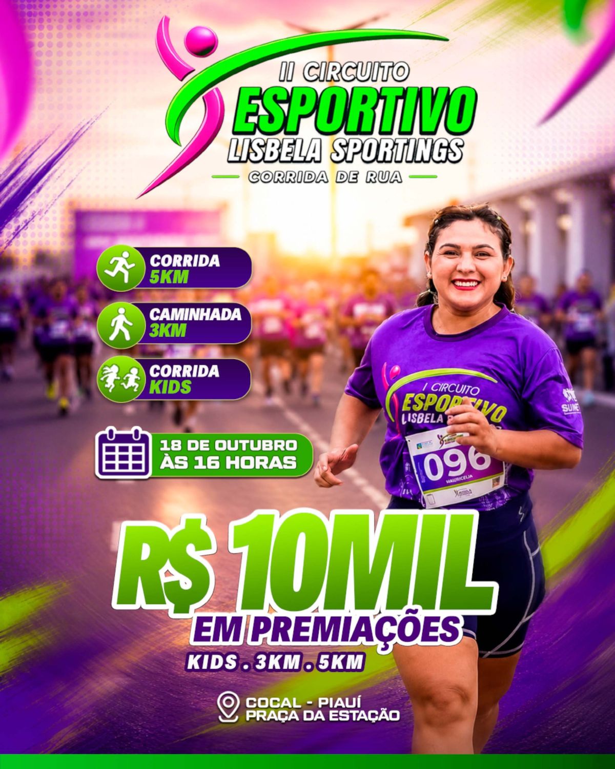 II CIRCUITO ESPORTIVO LISBELA SPORTINGS - CORRIDA DE RUA
