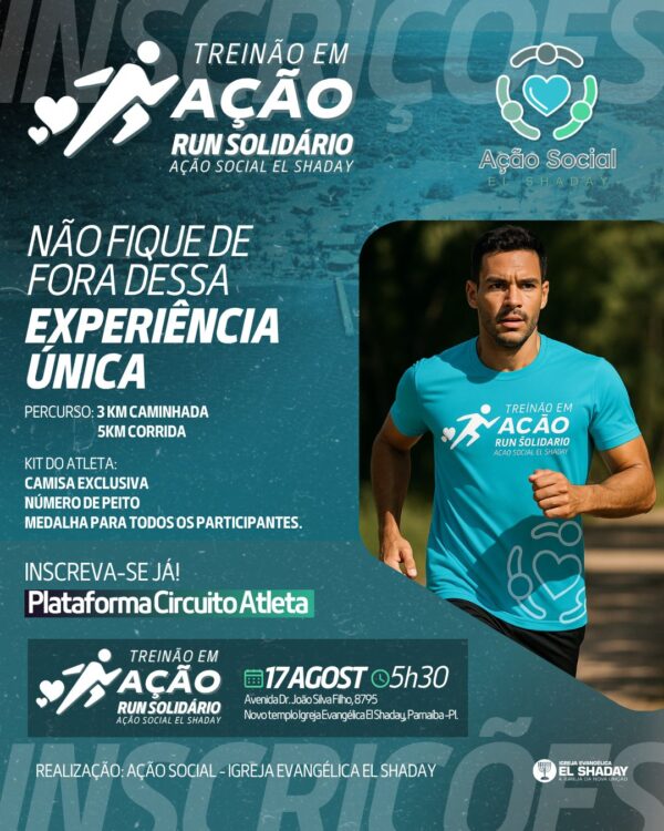 TREINÃO EM AÇÃO RUN SOLIDÁRIO EL SHADAY